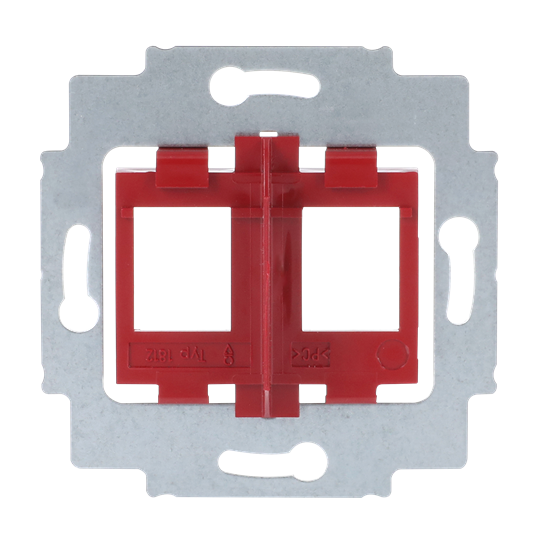 Network Keystone Insert Red Flush Mounted Inserts Keystone Straight version 2gang red - Voltimum UK