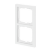 Cover frame 2-gang studio white matt - future linear - matt