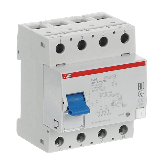 Residual Current Circuit Breaker - 4P - Type B - 30 mA - 80 A – Görsel 2 / 3