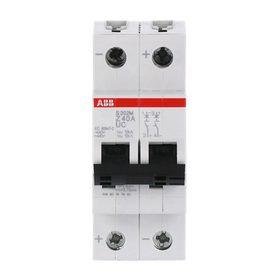 Miniature Circuit Breaker - S200MUC - 2P - 40 A - Z - (AC) 10 kA