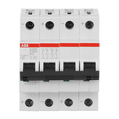 Miniature Circuit Breaker - S200MUC - 4P - 16 A - Z - (AC) 10 kA