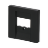 Cover plate DSub15Pole 1 gang black matt - Platform 63