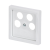 Cover plate SAT 4 gang studio white - Platform 63