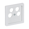 Cover plate SAT 4 gang studio white - Platform 63