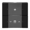 HVAC/CO2-device 4gang black matt - Platform 63