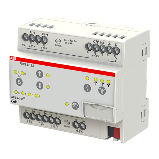 FCC/S1.3.2.1 Fan Coil Controller, 3 x 0-10 V, Manual Operation, MDRC – Görsel 3 / 3