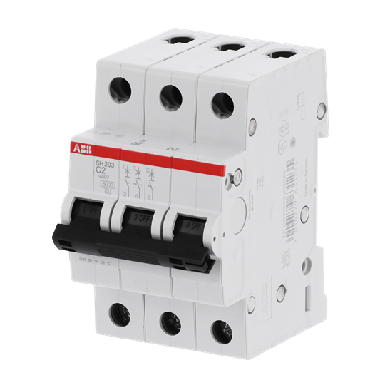 Miniature Circuit Breaker - SH200 - 3P - 2 A - C - (AC) 6 kA – Image 3 of 3