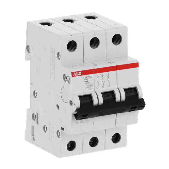 Miniature Circuit Breaker - SH200 - 3P - 2 A - C - (AC) 6 kA – Image 2 of 3