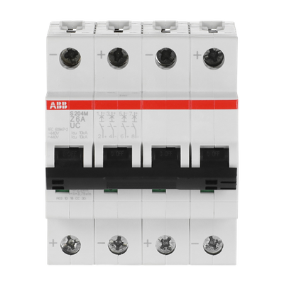 Miniature Circuit Breaker - S200MUC - 4P - 6 A - Z - (AC) 10 kA