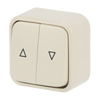 Venetian blind push button 1-pole push button 1P white - Busch-Duro 2000 SM