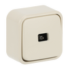 Push switch Single push button 1P 1NO white - Busch-Duro 2000 SM