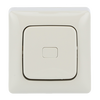 Push switch Single push button 1P 1NO white - Busch-Duro 2000 SM