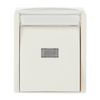 Switch with labelling field Single push button 1P 1NO alpine white - ocean