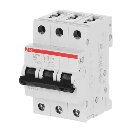 Miniature Circuit Breaker - S200M - 3P - 8 A - D - (AC) 10 kA – Image 3 of 3