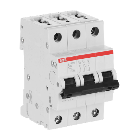 Miniature Circuit Breaker - S200M - 3P - 8 A - D - (AC) 10 kA – Image 2 of 3