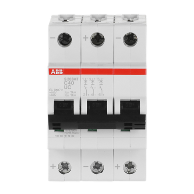 Miniature Circuit Breaker - S200MTUC - 3P - 40 A - C - (AC) 10 kA