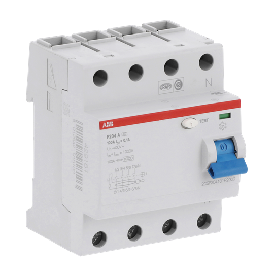 Residual Current Circuit Breaker - 4P - Type A - 100 mA - 100 A – Görsel 2 / 3