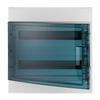Consumer unit  MISTRAL65, Surface mounted, 36 modules, 2 row(s), IP65,  Door: Single, Plastic, Transparent, Dimensions: 435 mm x 430 mm x 155 mm