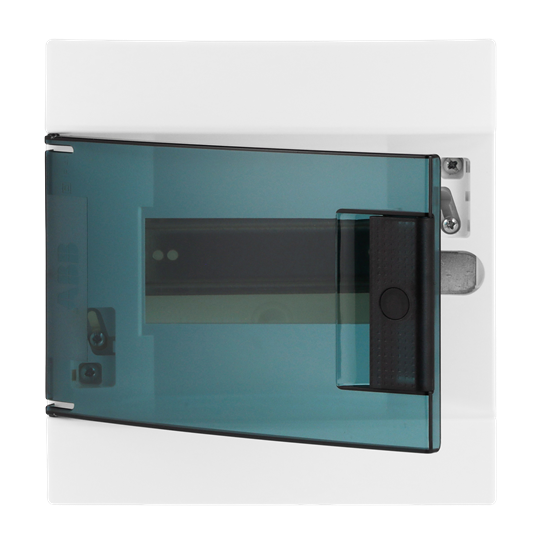 Consumer unit  MISTRAL41F, Hollow wall, 6 modules, 1 row(s), IP41,  Door: Single, Plastic, Transparent, Dimensions: 202 mm x 192 mm x 104 mm