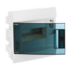 Consumer unit  MISTRAL41F, Hollow wall, 6 modules, 1 row(s), IP41,  Door: Single, Plastic, Transparent, Dimensions: 202 mm x 192 mm x 104 mm