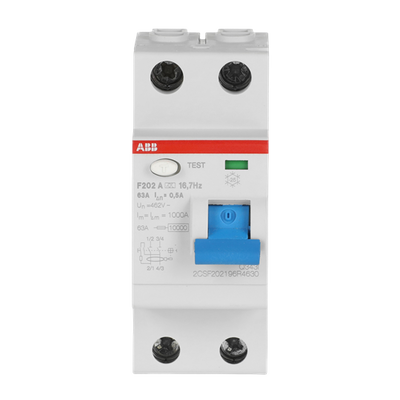 Residual Current Circuit Breaker F200 - 2P - 500 mA - 63 A - Type A