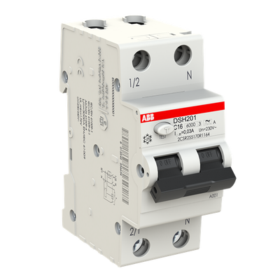Residual Current Circuit Breaker with Overcurrent Protection DSH201 - 1P+N - 30 mA - 16 A - C - Type A