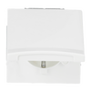 SCHUKO® socket insert with Hinged Lid alpine white - Allwetter 44 (IP 44)