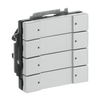 Solo 8gang Twisted Pair Wiring aluminium silver - Platform 63