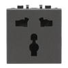 Socket outlet Universal Anthracite - Zenit BS