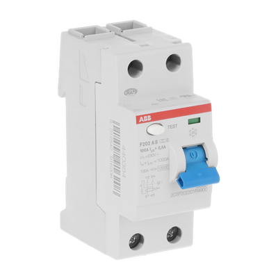 Residual Current Circuit Breaker F200 - 2P - 500 mA - 100 A - Type A