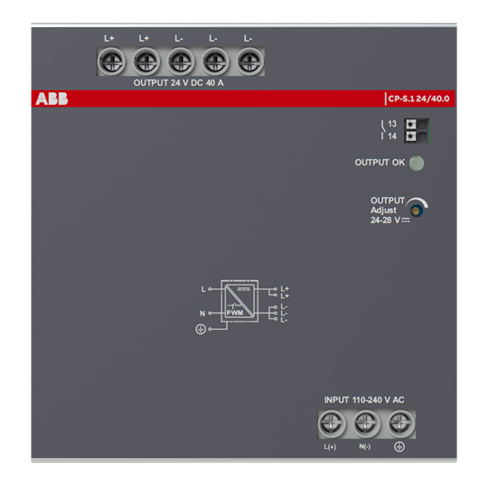 CP-S.1 24/40.0 Power supply In:110-240VAC/110-250VDC Out:DC 24V/40A