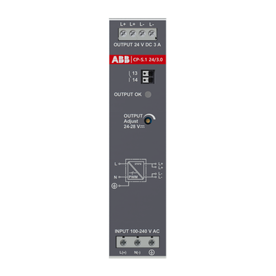 CP-S.1 24/3.0 Power supply In:100-240VAC/100-250VDC Out:DC 24V/3A