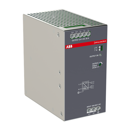 CP-S.1 24/20.0 Power supply In:100-240VAC/100-250VDC Out:DC 24V/20A