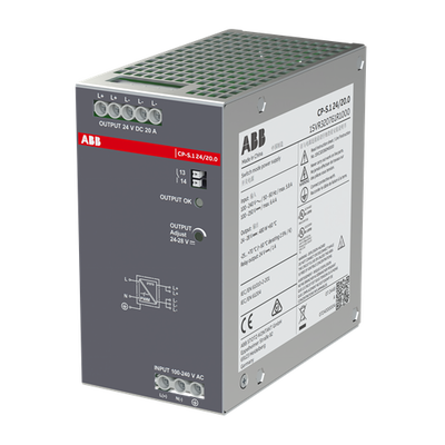 CP-S.1 24/20.0 Power supply In:100-240VAC/100-250VDC Out:DC 24V/20A