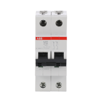 Miniature Circuit Breaker - S200 - 2P - 1 A - Z - (AC) 6 kA