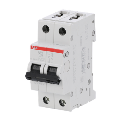 Miniature Circuit Breaker - S200 - 2P - 1 A - Z - (AC) 6 kA