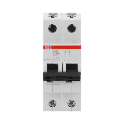 Miniature Circuit Breaker - S200 - 2P - 16 A - Z - (AC) 6 kA