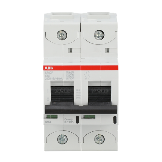 S802P-C80 High Performance Circuit Breaker. C Characteristic. 50kA, 80A, 2P – Image 2 of 4