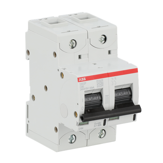 S802P-C80 High Performance Circuit Breaker. C Characteristic. 50kA, 80A, 2P – Image 3 of 4