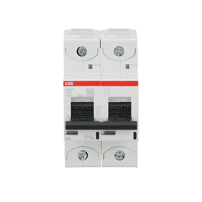 S802P-C100 High Performance Circuit Breaker. C Characteristic. 50kA, 100A, 2P