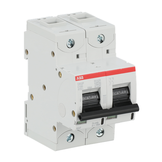 S802P-C100 High Performance Circuit Breaker. C Characteristic. 50kA, 100A, 2P – Image 3 of 4