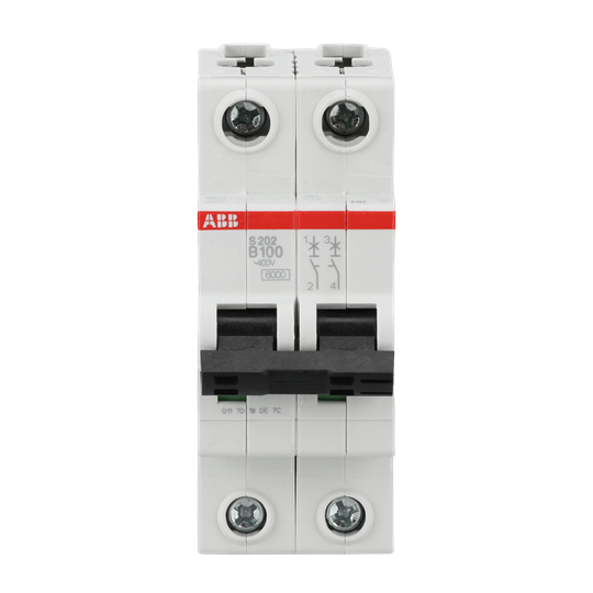 Miniature Circuit Breaker - S200 80-100A - 2P - 100 A - B - (AC) 6 kA – Image 2 of 4