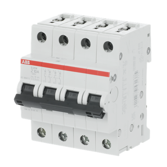 Miniature Circuit Breaker - S200 - 4P - 10 A - Z - (AC) 6 kA – Image 3 of 3