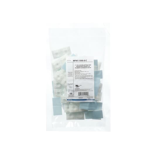 MNTG BASE .99X.99IN NAT NYL RUBBER