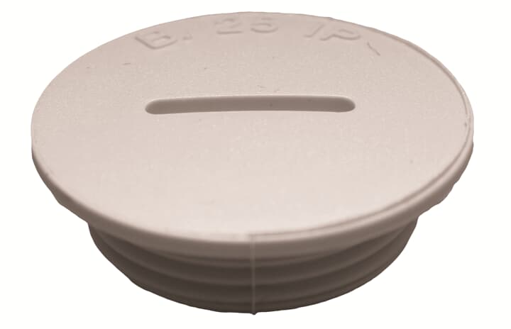 PLUG RND PA6GF M25 GR