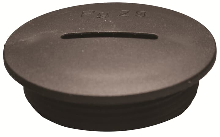 PLUG RND PA6GF M32 BL