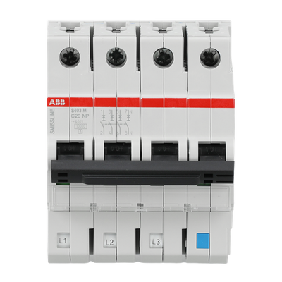 Miniature Circuit Breaker - S400NP - 4P - 20 A - C - (230 V AC) 10 kA