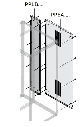 Side Panel IP40 D900 H2000 D1250