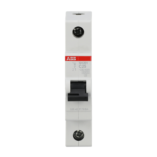Miniature Circuit Breaker - SH200 - 1P - 25 A - C - (AC) 6 kA