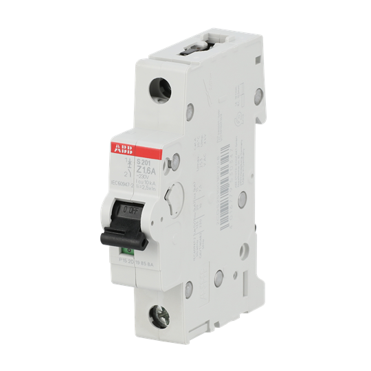 Miniature Circuit Breaker - S200 - 1P - 1.6 A - Z - (AC) 6 kA – Image 3 of 3